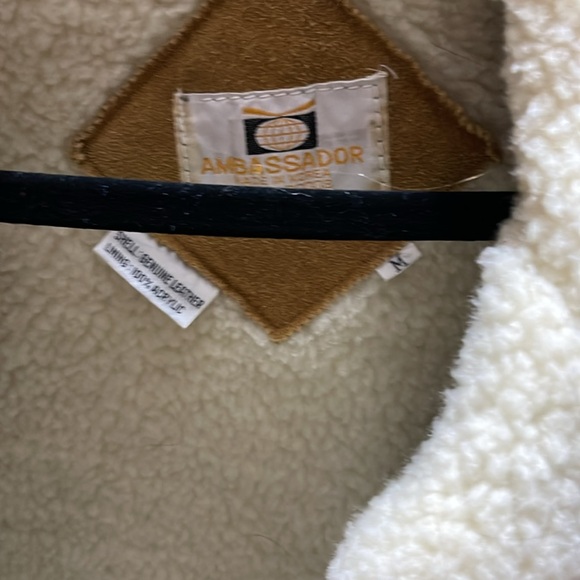 Vintage Ambassador Tan Penny Lane Suede Coat M - Picture 2 of 8